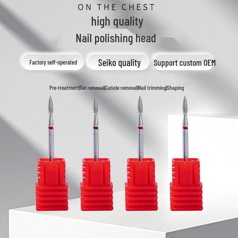 Russian Pre-Cut Diamond Abrasive Head for Manicures - Ideal for Natural Nails
