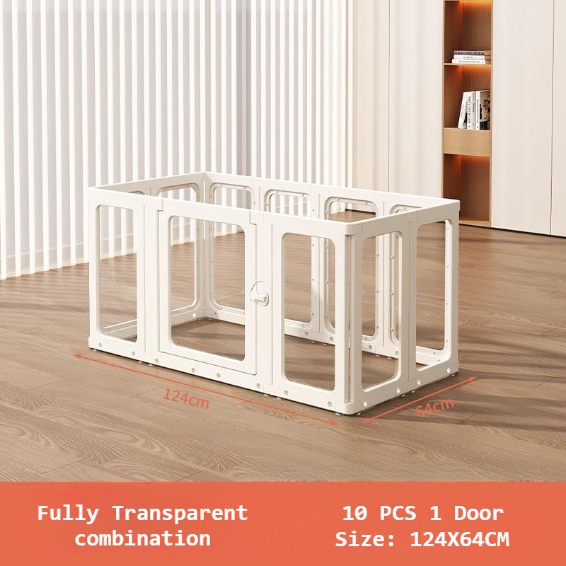 Transparent Dog Playpen Safety Puppy Dogs Fence Accessories Dogs Pet Barrier Enclosure Indoor Pets Bed Baby Playpens Supplies