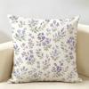 Vintage Ditsy Floral Country Bloom Cushion Cover Natural Linen Organic Fabric DoubleSided Printing Room Sofa Decor Pillow Case