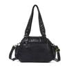Nuova borsa a mano da donna Yk lavata, borsa a tracolla versatile per il pendolarismo, borsa a tracolla morbida in pelle