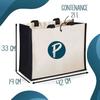 Sac de plage - PLANETEE - Duo trousse et cabas jute noir - Coton - Motif Aide Soignante - Grande contenance