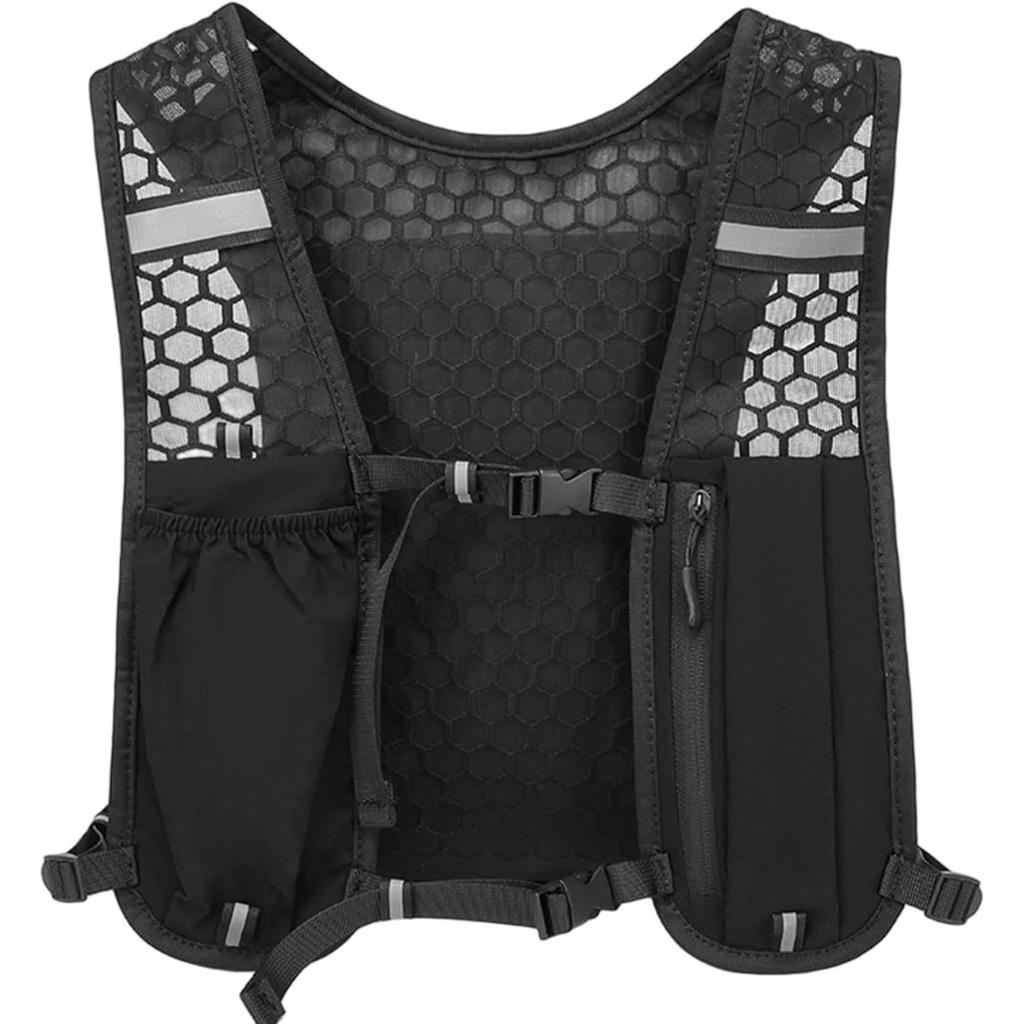 Outdoor Hiking Running Hydration Vest Bag Lightweight Sports Storage Backpack Cycling Hiking Running Phone Holder Pouch