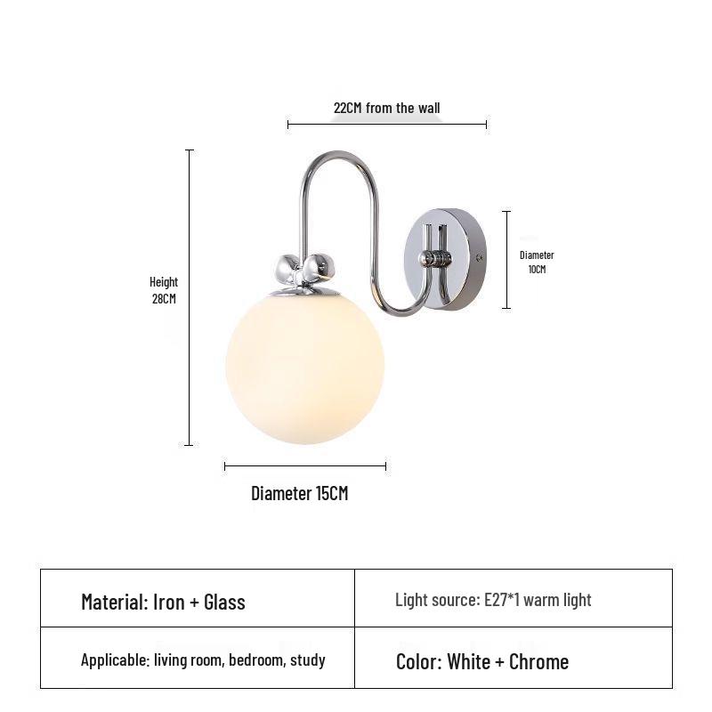 

Cream Bauhaus Style Mickey Butterfly Wall Lamp for Bedroom or Corridor