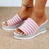 Sandals Summer New Women Slippers Wedges Platform Beach Flip Flops Trend High Heels Ladies Shoes Pumps Thick Slides Mujer