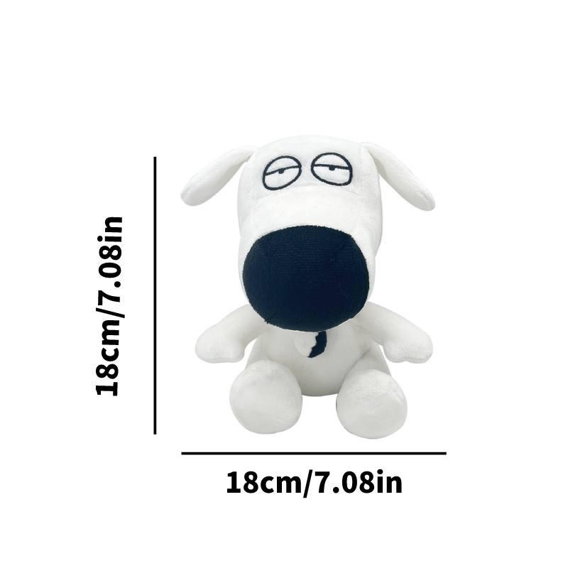 צעצוע קטיפה Family Guy חיה ממולאת מצוירת מצחיקה למעריצים 18*18 ס"מ קטיפה קצרה מילוי כותנת PP אריזת שקית רשת דמויות מצחיקות