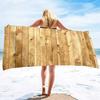 Retro Aged Barn Wood Beach Towel Sand Free Farmhouse Beach Towel Bathing Towel Lightweight Pool Towels for Adult Women Men