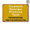 Customizable Vintage Metal Sign Personalized Logo Photo Waterproof Decor