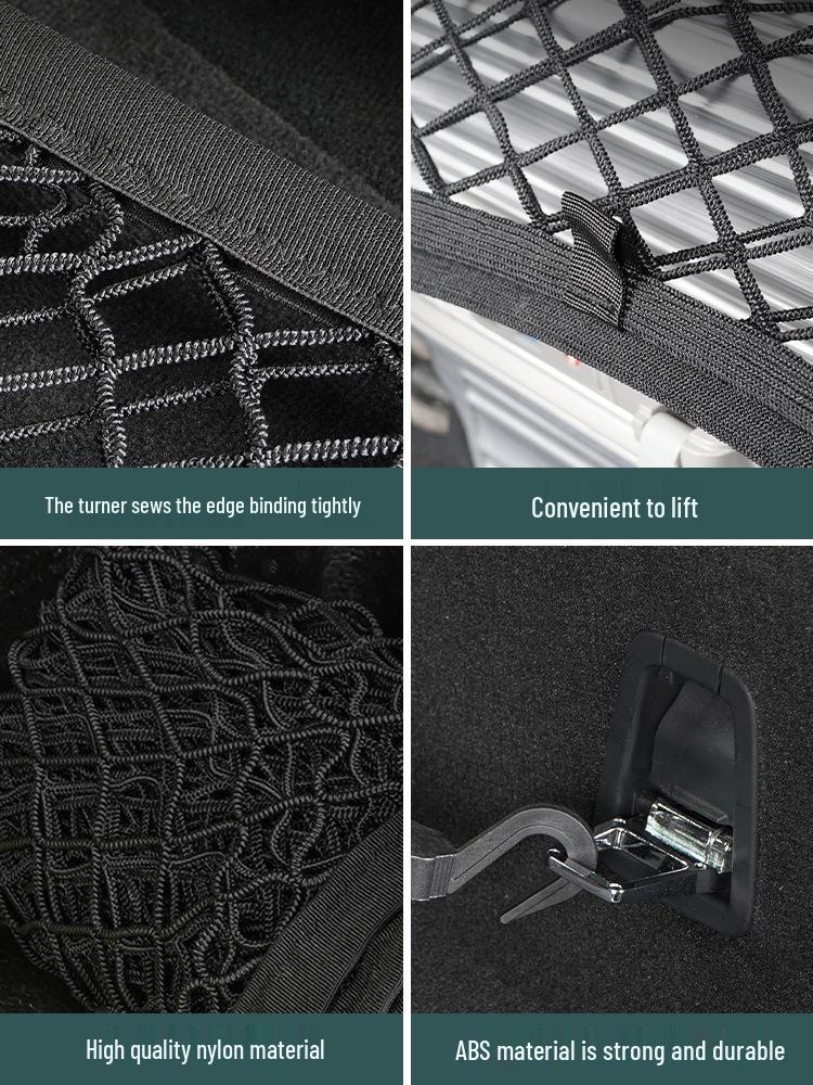 Ideal Car Trunk Storage Mesh Bag with Anti-Slip Elastic Net for L6-L9, I6, I8 Models
