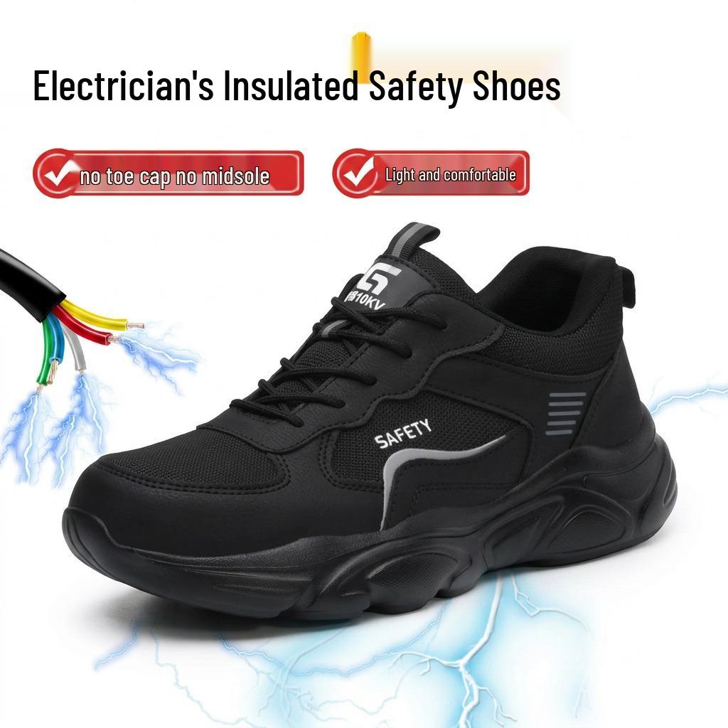 2026 Insulated 10KV Lightweight Unisex Safety Low-Top Work Shoes