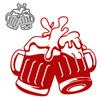 Cheers Oktoberfest Design Pattern Metal Cutting Die Stencil for DIY Scrapbooking Album Photo Embossing Paper Card Craft Decor