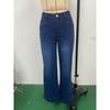 2026 New Women's Loose Fit Wide Leg Straight Jeans, Vintage Slimming Cropped Denim Pants for Casual Daily Wear