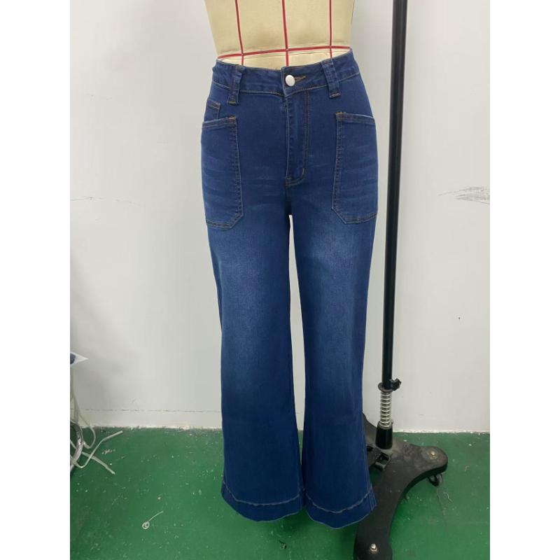 2026 New Women's Loose Fit Wide Leg Straight Jeans, Vintage Slimming Cropped Denim Pants for Casual Daily Wear