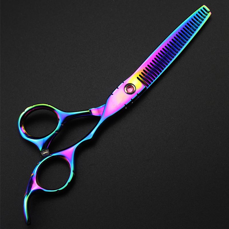 

Профессиональные 6-дюймовые ножницы Rainbow Gem для стрижки волос, филировочные ножницы для парикмахера Makas, парикмахерские ножницы