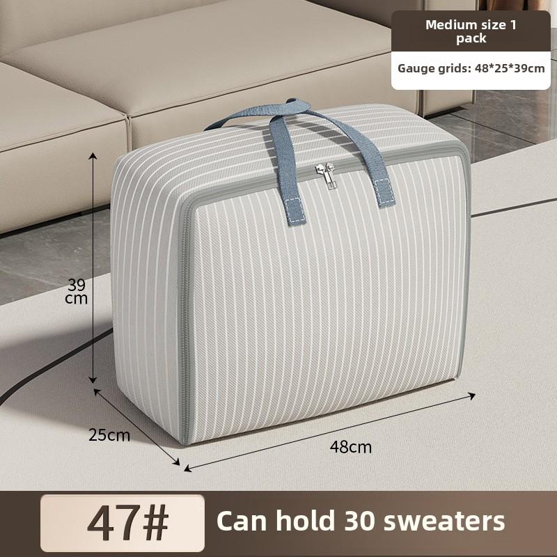 

Сумки для хранения из ткани Оксфорд, вместительная сумка для хранения одежды, водонепроницаемая сумка для переезда, дорожная сумка для хранения одеял в спальню Medium