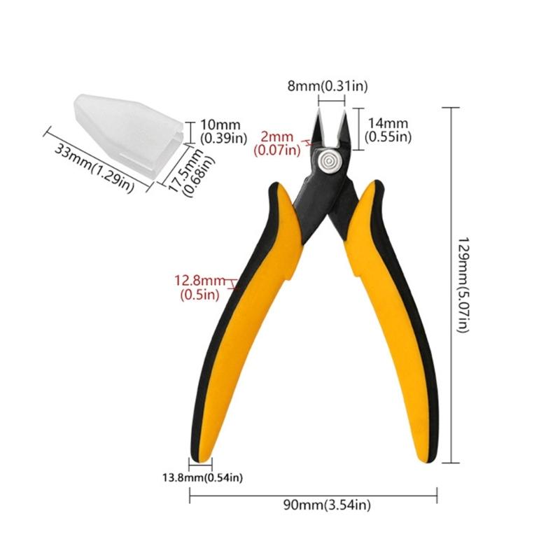 Cutter de tăiat în diagonală Clește de tăiere laterală Clește electronică pentru terminale cu bobine Sârmă moale Electronică Fabricarea de bijuterii