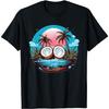 Coconut Palm Trees Tropical Sunset Beach T-Shirt