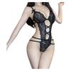 Summer Open Bra Erotic Lingerie Sexy Hollow Lace Adjustable Underwear Set Corset Deep V Crotchless Dress Hot BabyDoll Bodysuit