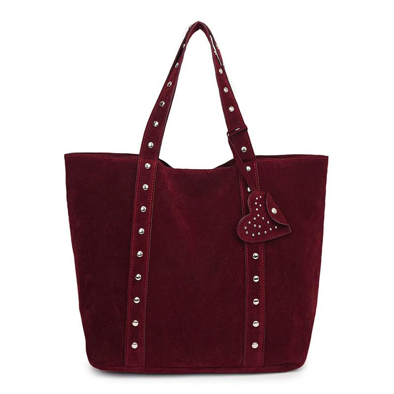 Frosted Vintage Women's Bag Large Capacity Shoulder Bag Solid Color Simple Casual Commuter Bags Autumn Retro 2026 Hot Selling