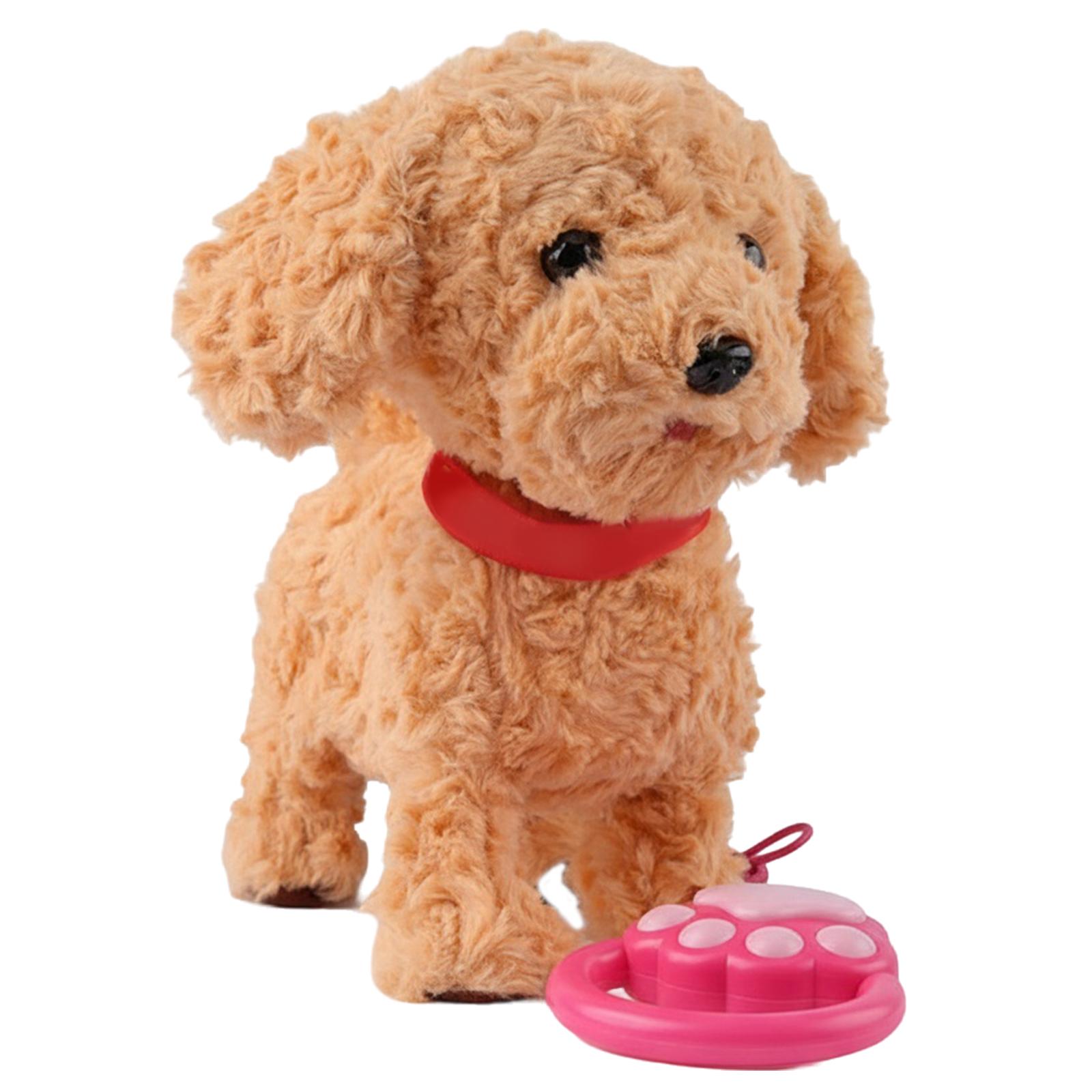 

Walking Dog Repeats What You Say Realistic Licking Tongue Interactive Musical Puppy Robot Stuffed Animal Dog for Kids Toddlers