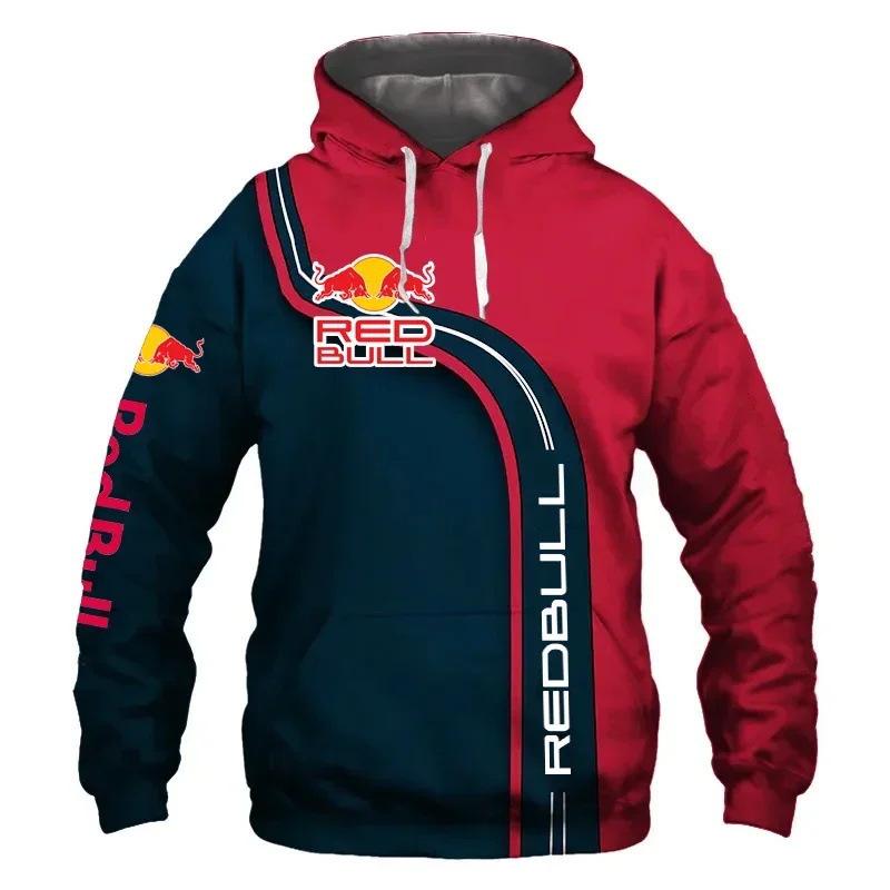 2025 Herren Red Bull 3D-Druck Lässiger Sport-Hoodie