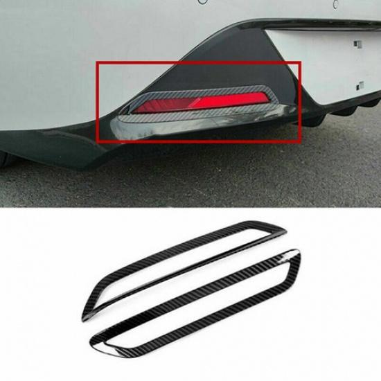 For Hyundai Sonata 2020 2021 Carbon Fiber 2X Rear Fog Lamp Light Cover Trim