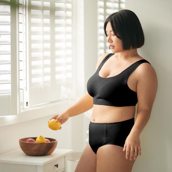 Skinny Five Sheer Bra & Panties Organic Special Set (Skin Set/Black Set)