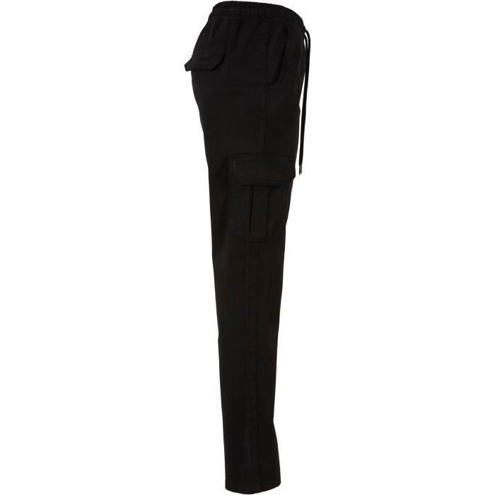 Pantalon Cargo Femme - Urban Classics - Twill - Taille Haute - Noir - Confortable Et Tendance