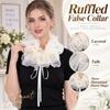 Exquisite Ruffled False Collar Layered Detachable Collar Neck Ruff Faux Collar Wedding