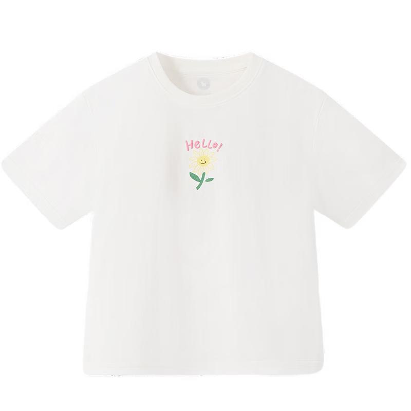 MQD Girls' Cooling Cartoon Floral Short Sleeve T-Shirt