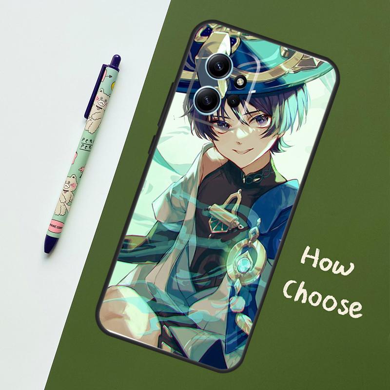 

Чехол Genshin Impact для Xiaomi Redmi Note 11 12 10 Pro 8 9 Note 12S 11S 9S 10S Redmi 12C 9C 10C 12 Чехол Redmi 10C