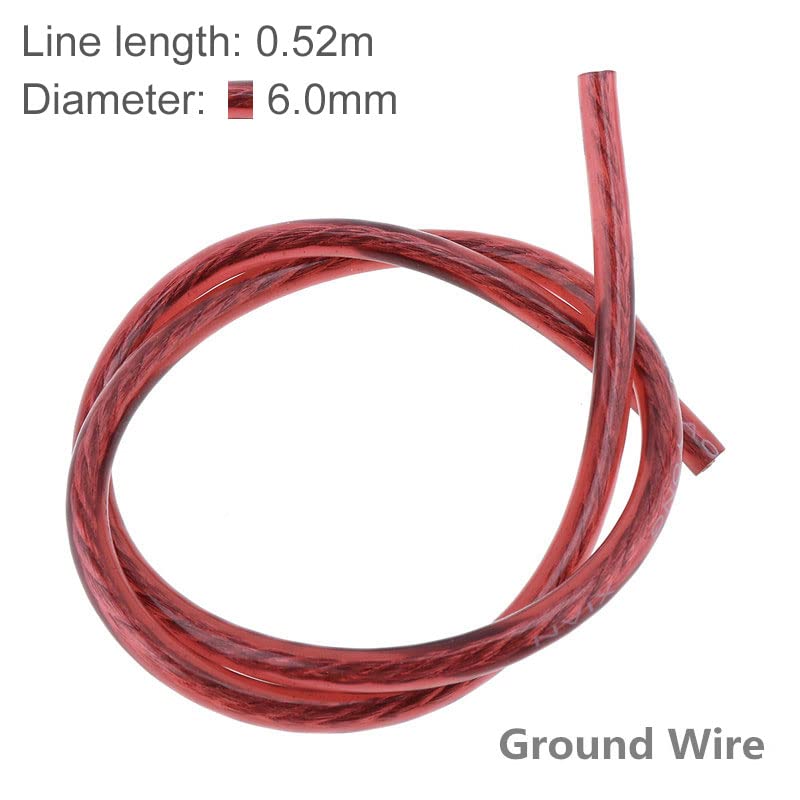 Amplifier Installation Kit, Car Audio Wire Wiring Amplifier Subwoofer Installation Kit, Speaker Cables Car Power Cord with Fuse Holder