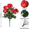 Sztuczne kwiaty jabłoni, pelargonie, sztuczne kwiaty, dekoracja salonu domowego i aranżacja zielonych roślin