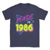 Made in 1986 40th Birthday Retro 40 Years Old 80s Vintage Cotton TShirt For Unisex Summer Y2K Retro TShirts ONeck Trending Tees