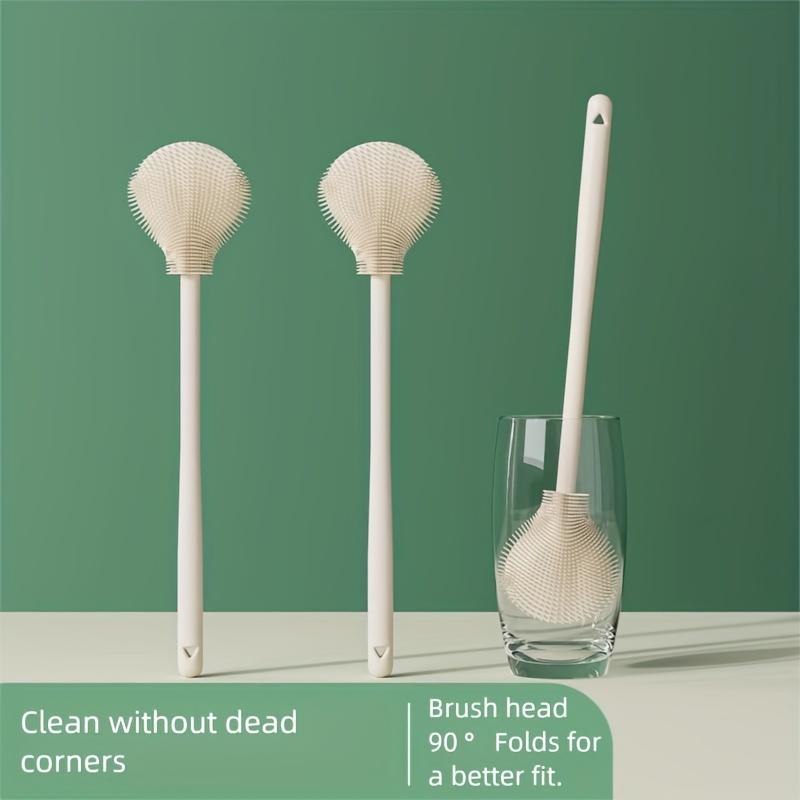1pc Long-Handle Cup Brush - Flexible Deep Cleaning Brush, Suitable for Water Bottles, Scratch-Resistant Cleaning Brush