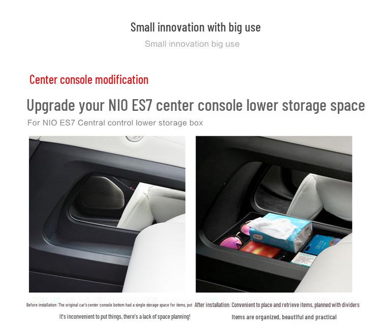 NIO ES7 Lower Center Console Organizer (2022-24 Model)