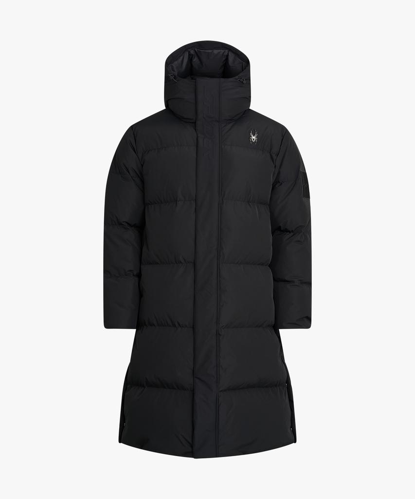 Spyder Men'S Performance Bench Down Long Padded Jacket Spkwcndj208Mblk