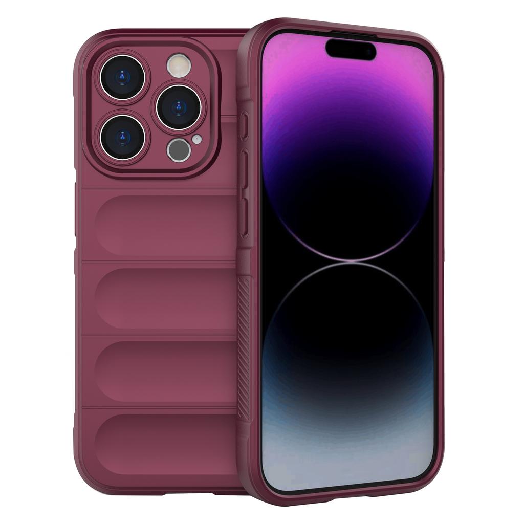 For iPhone 15 Pro Slim-Fit TPU Mobile Phone Case Anti-drop Rugged Cell Phone Back Cover