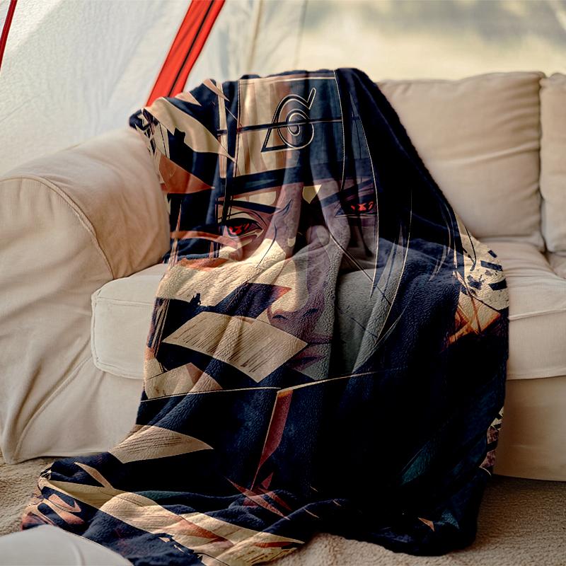 1pc Cozy Print Blanket, Naruto Blanket Appropriate for Home Picnic and Travel Adventures