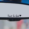 Car Stickers,Cars Decals, Trust In Gods Rearview Mirror Sticker,Trust In Gods Mirror Decals,Suitable For Most Cars, Trucks, Motorcycles, SUVs