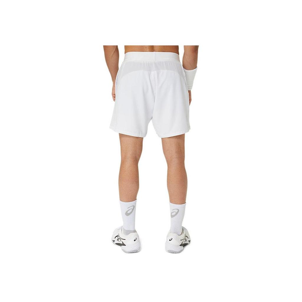 Asics Logo Print Lace-Up Casual Shorts Men Bottoms White 2041A285-100
