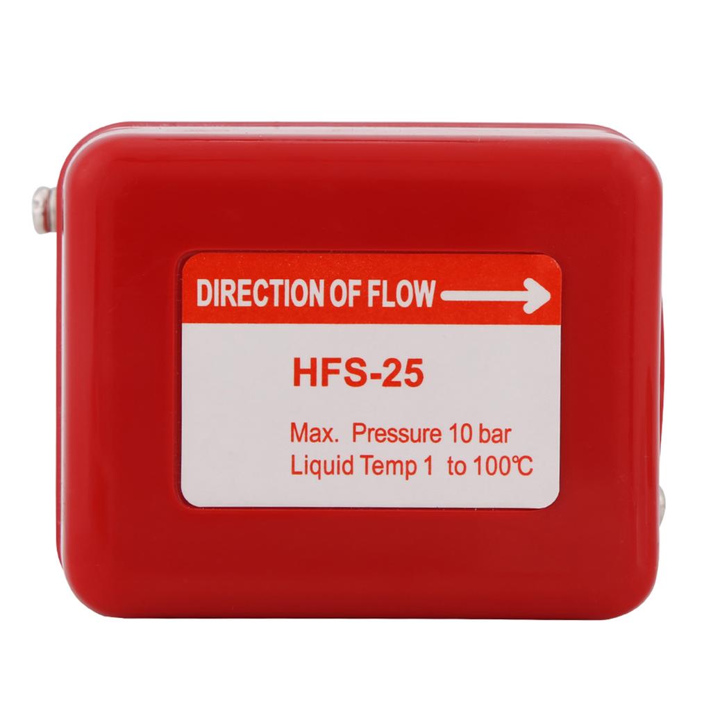 1pc AC250V 10Bar Brass Water Flow Switch Paddle Control NPT Thread Connection Red