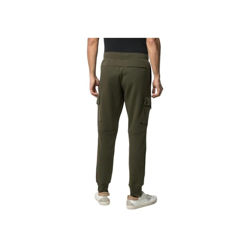 Polo Ralph Lauren Logo Embroidered Utility Pocket Drawstring Knit Sweatpants Men Sweatpants Military-Green 710730495-006