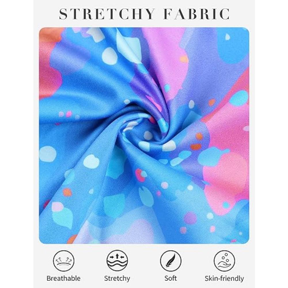 CHARMLEAKS Gymnastics Leotards for Girls Dance Unitards Shorts Outfits Activewear with Hair Scrunchie