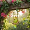 6xParrot Swing Ornament WeatherResistant Hanging Cockatoo Statue HandPainted Resin Bird