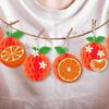 12pcs Cute Summer Fruit Honeycomb Pendant Fruit Wall Hanging Ornament  Hawaii Party Birthday