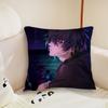 game art manga anime Slow Damage Towa cushion cover Plush Fabric Soft Double Sided Print Sofa Cushion Cover Throw Pillow Covers