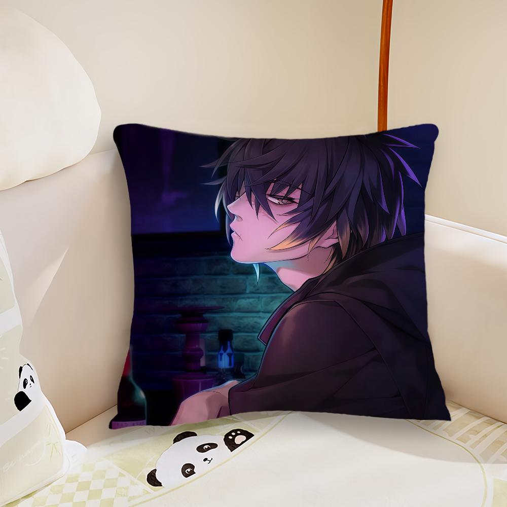 game art manga anime Slow Damage Towa cushion cover Plush Fabric Soft Double Sided Print Sofa Cushion Cover Throw Pillow Covers