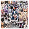 50 Doodle Cartoon Cute Dog Decorated Mobile Phone Case Waterproof Suitcase Sticker