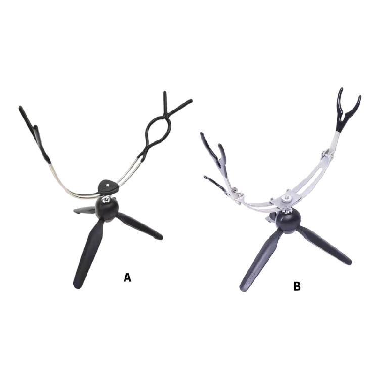 User Friendly Metal Ice Fishing Rod Holder for Expert and Beginner Offering Easy Setups and Support for Two Rod