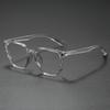 Trendy Square Black Eyeglasses for Men Women Fashion Clear Lens Glasses